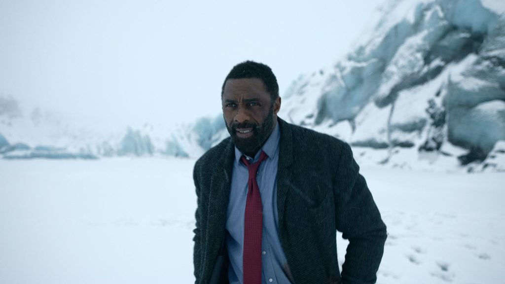 Idris Elba in the snow.