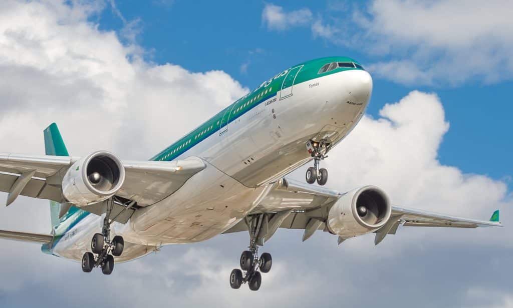 An Aer Lingus flight taking off.
